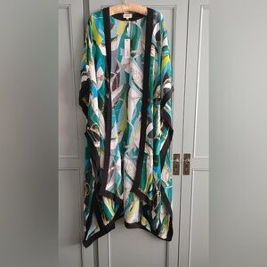 Colorful Geometric Patterned Kimono